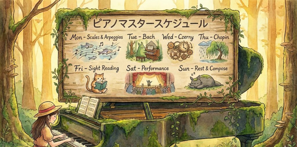 piano master schedule