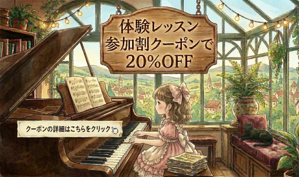 Discount coupon for monthly fee after a trial lesson